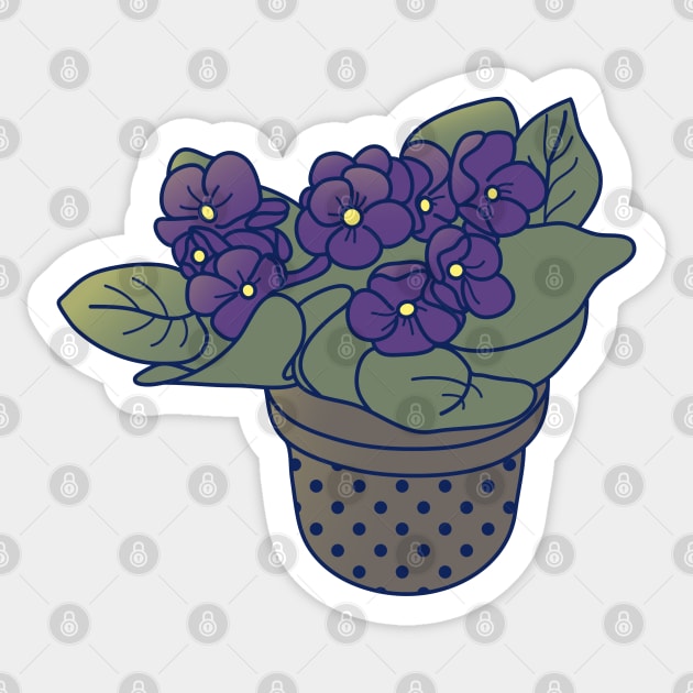 violet vase Sticker by Wlaurence